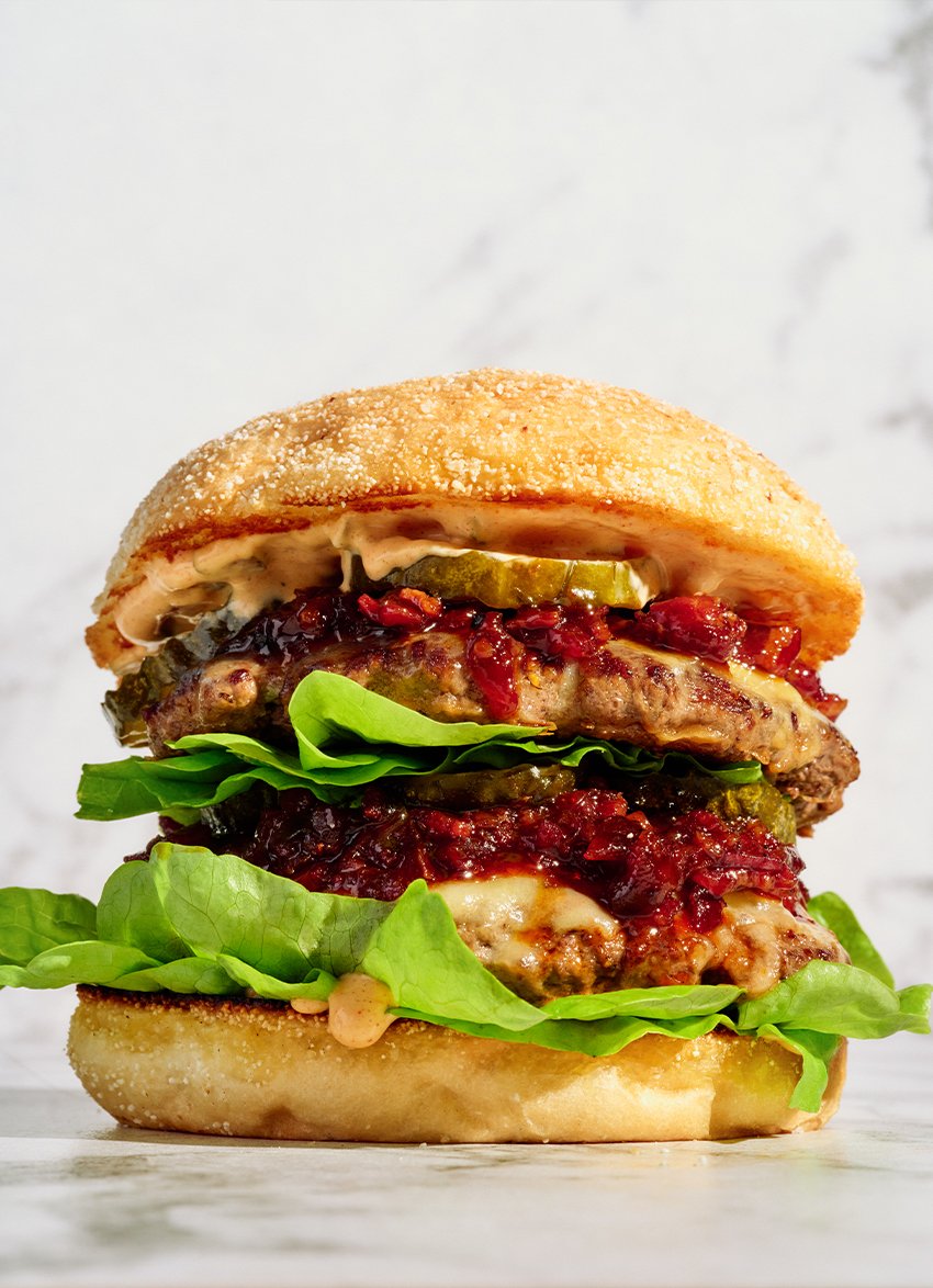 Smoky sizzle bacon burger